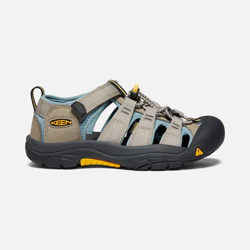 Keen Newport H2 Trekkingsandalen Kinder DE-10294 Timberwolf/Smoke Blue - Keen Kinderschuhe Braun